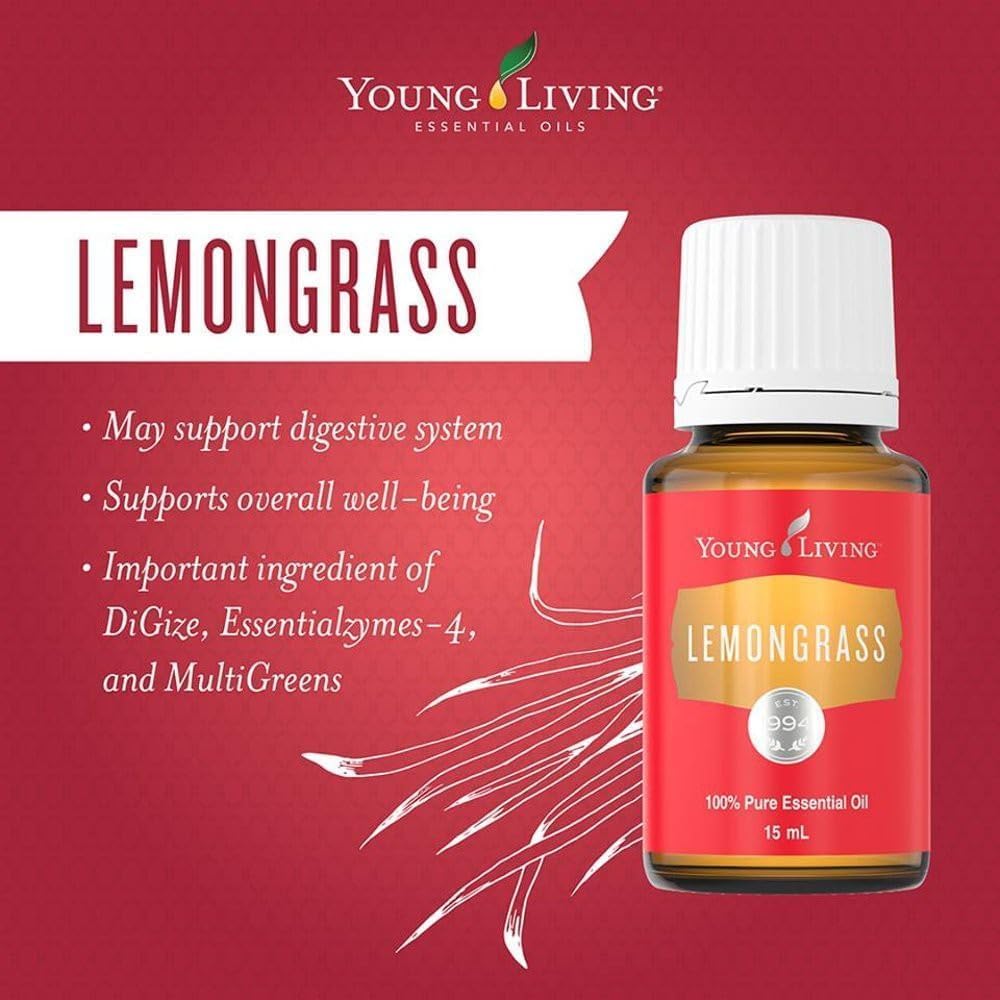 Young Living Citronela, masaje suave con aceite diluido para la piel tras el ejercicio.