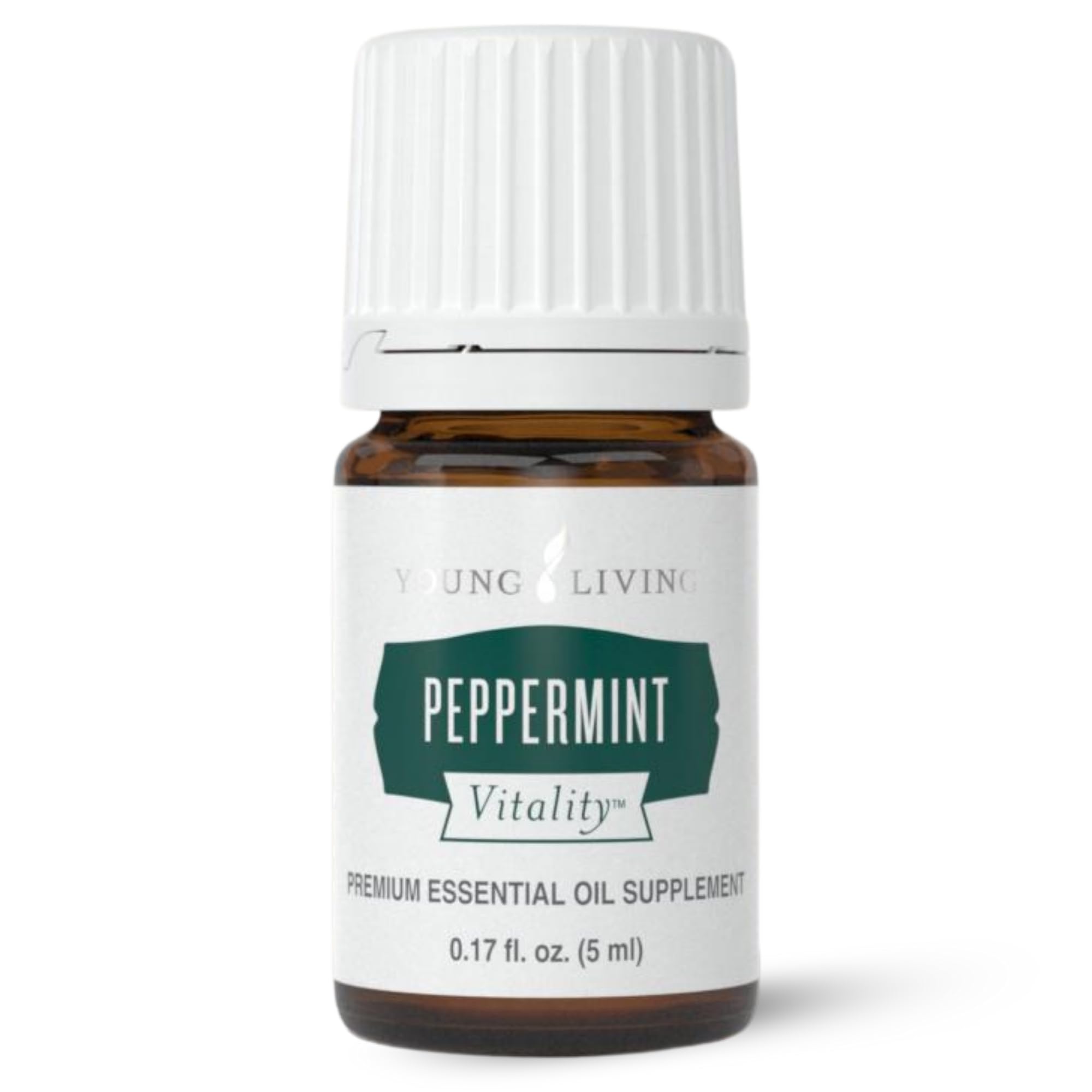 Young Living Aceite Esencial Vitalidad Menta, botella de 5 ml, aroma fresco para repostería.