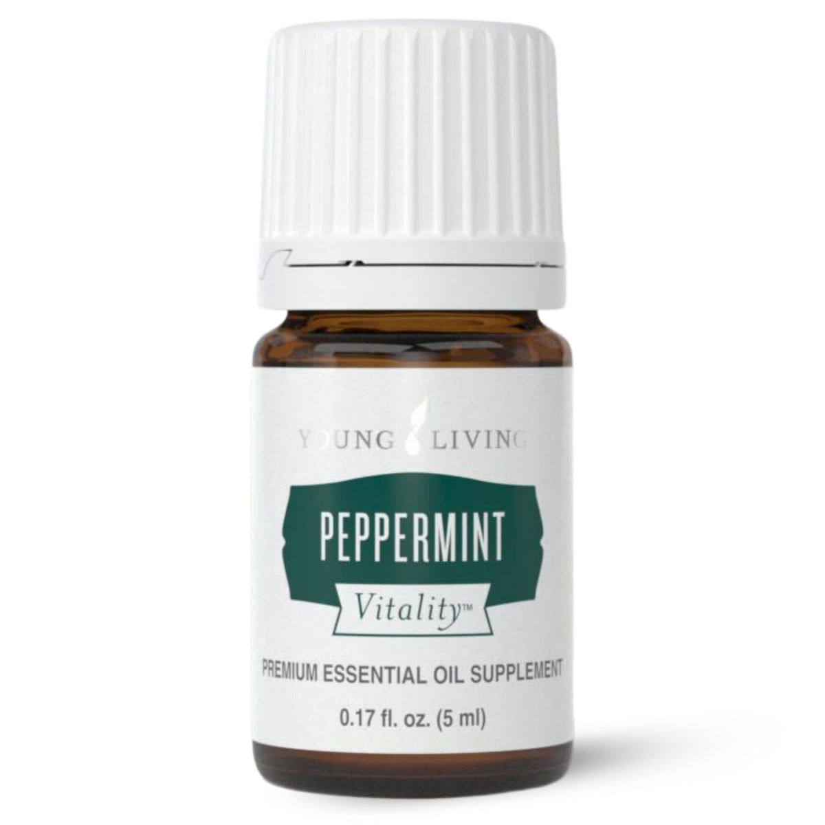Young Living Aceite Esencial Vitalidad Menta, botella de 5 ml, aroma fresco para repostería.