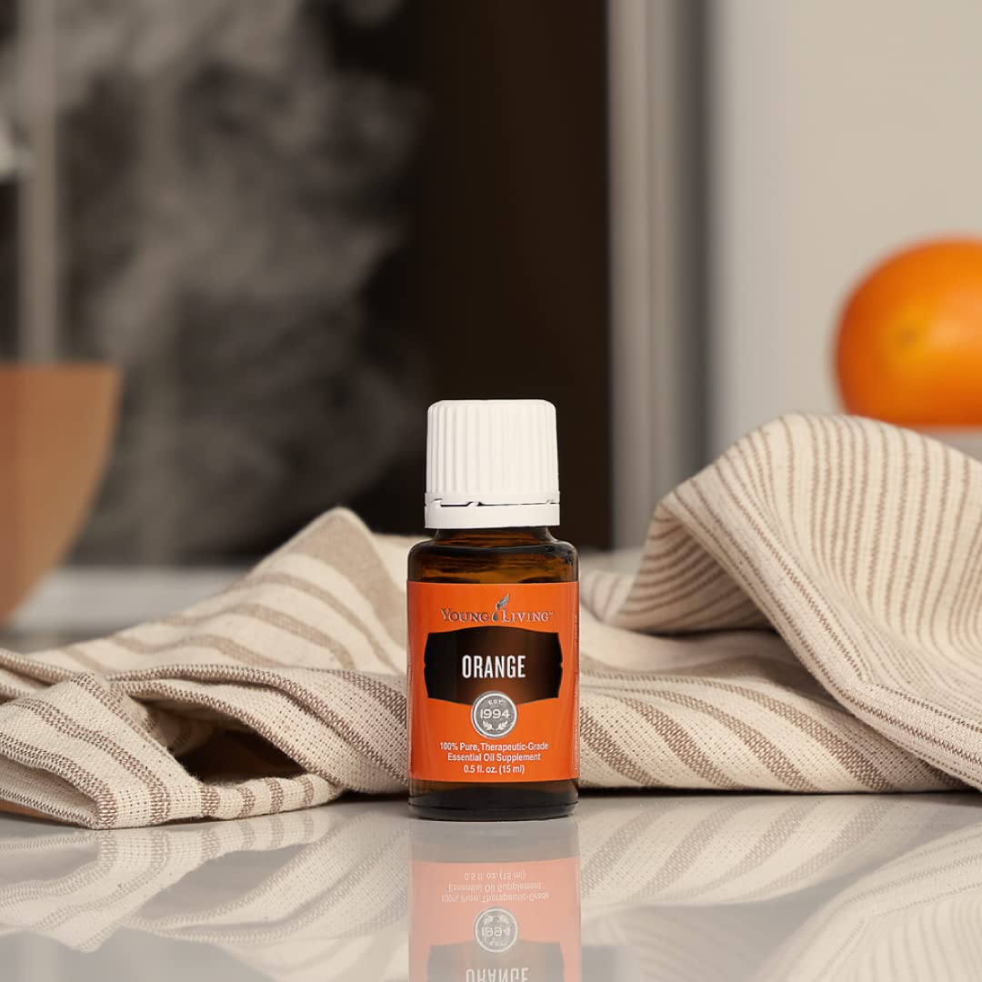 Cuidado de la piel suave con aceite de naranja Young Living diluido.