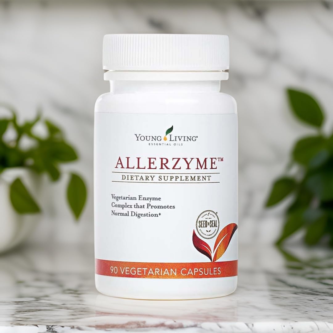 Allerzyme cápsulas digestivas, uso diario para comodidad después de las comidas.