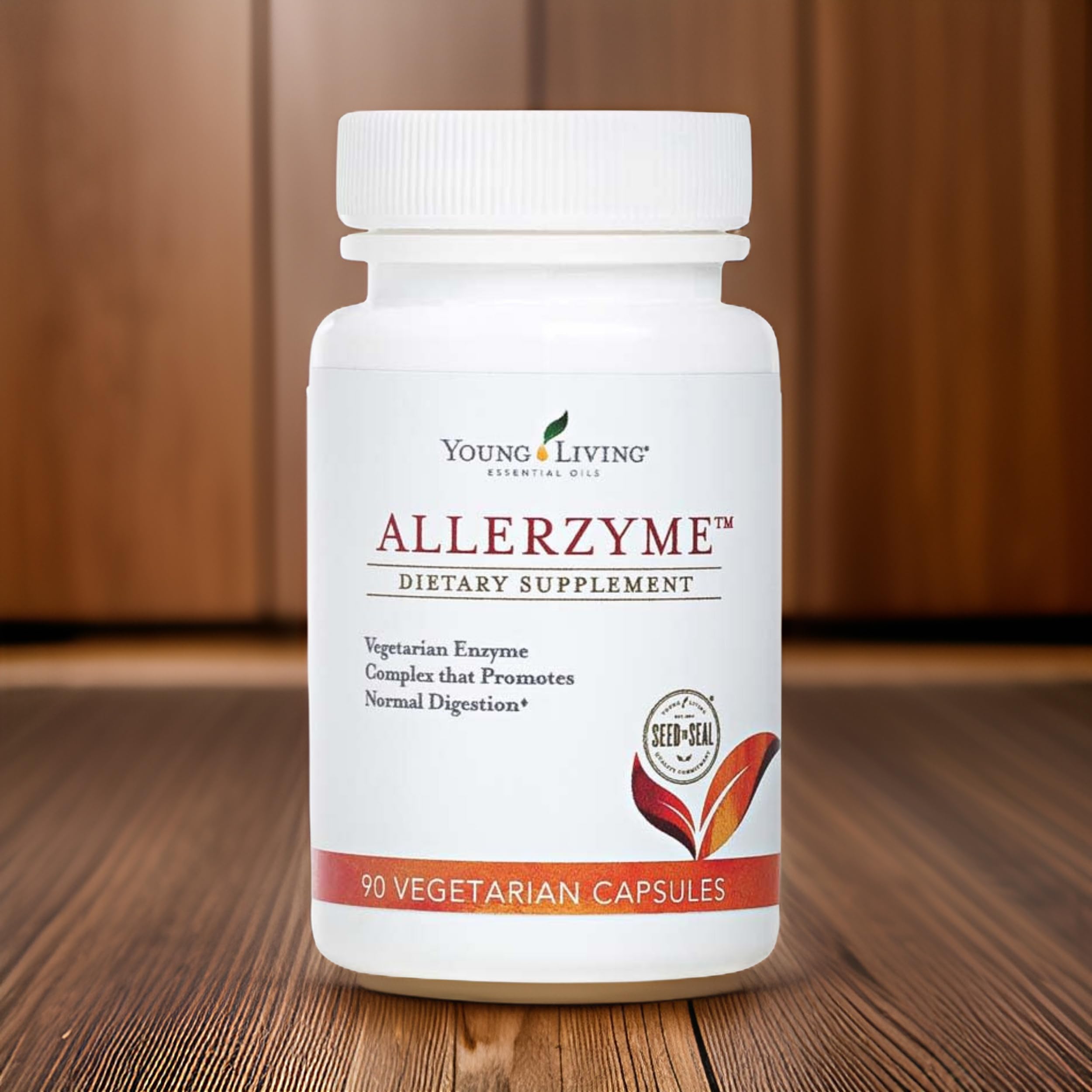 Allerzyme envase elegante con diseño de caja para transporte cómodo.