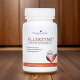 Allerzyme envase elegante con diseño de caja para transporte cómodo.