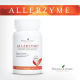 Allerzyme enzimas digestivas suaves para un apoyo ligero durante la comida.