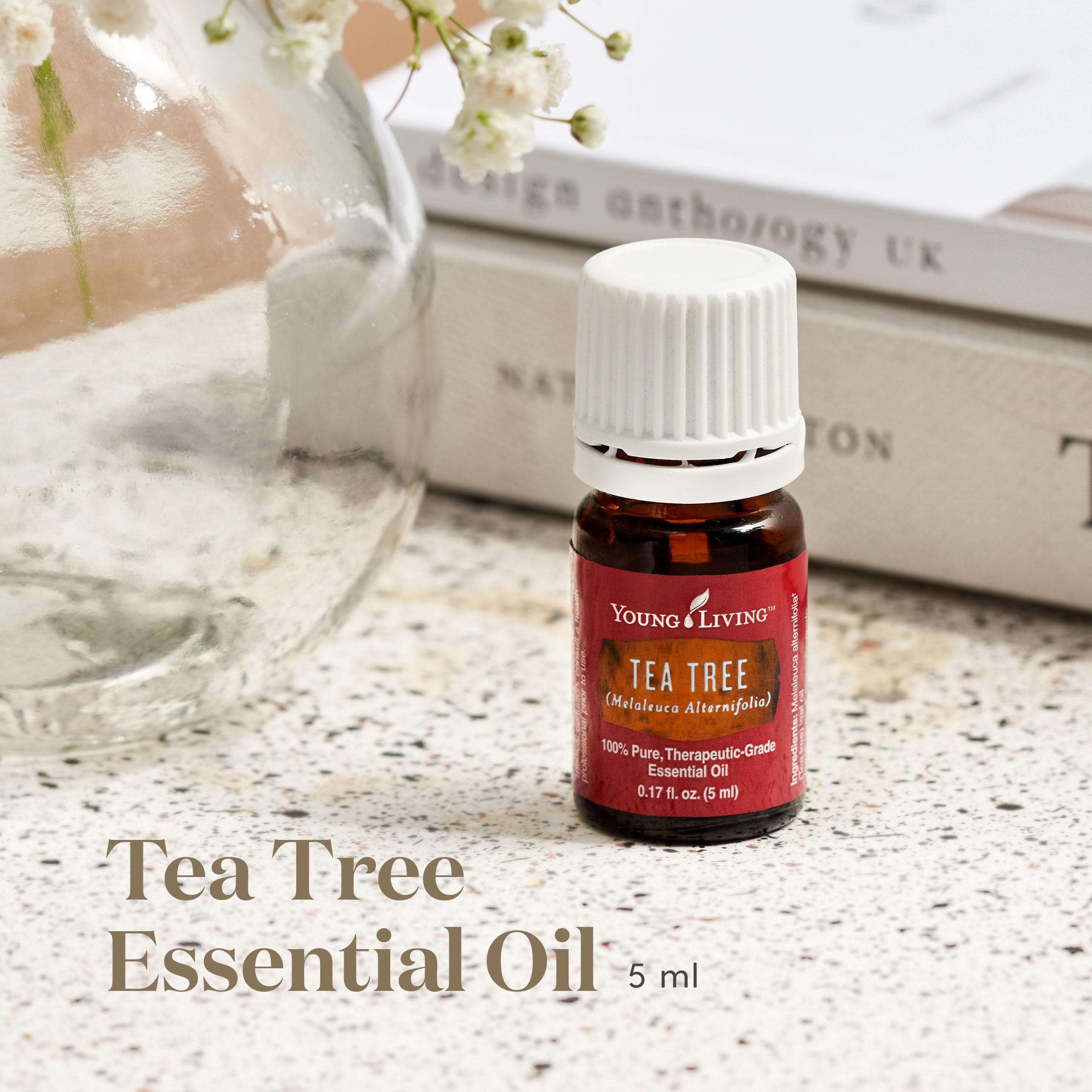 Cuentagotas incluido para aplicación precisa del aceite de árbol de té de Young Living.