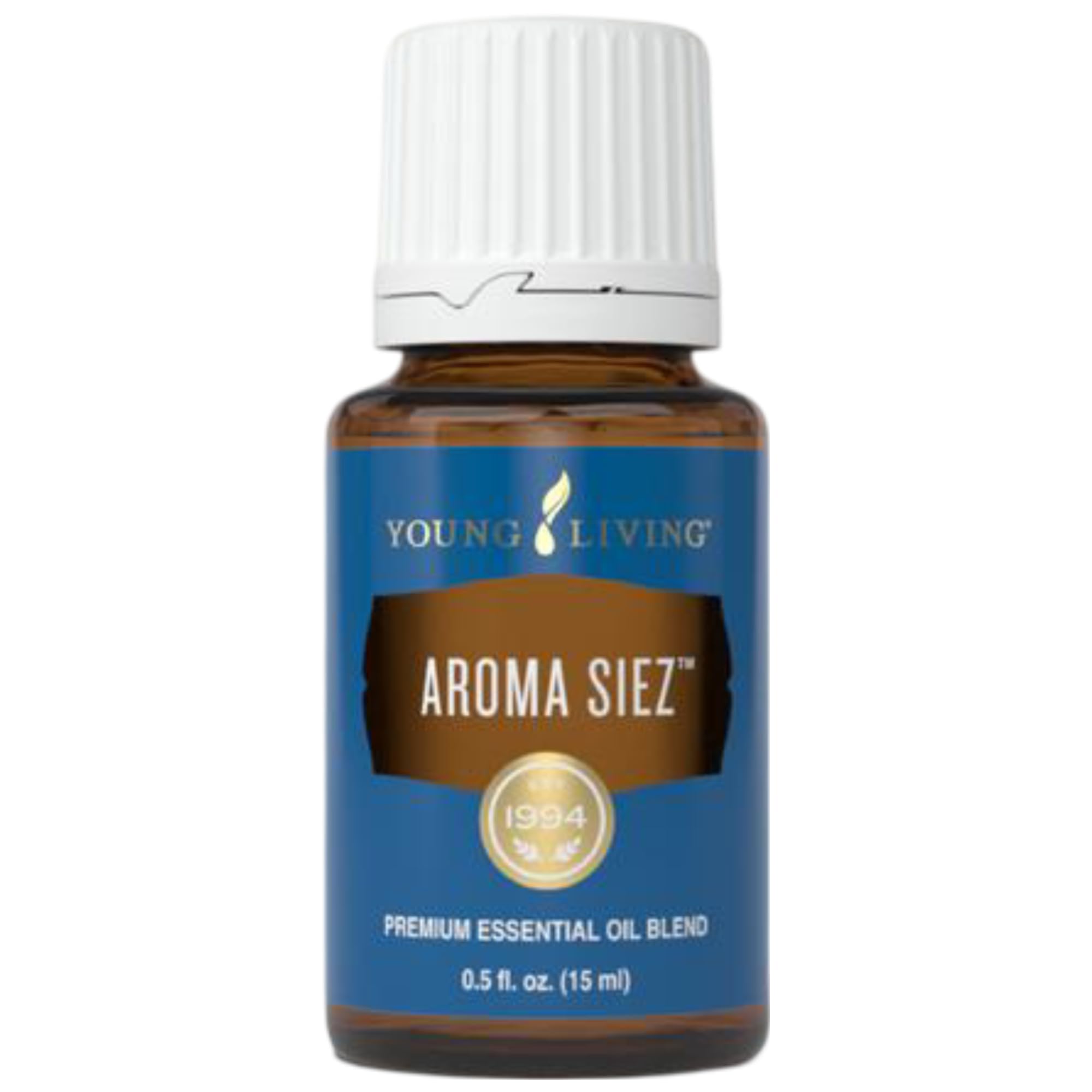 Young Living Aroma Siez, frasco de aceite esencial, ideal para masaje relajante y rituales de calma