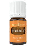 Citrus Fresh de Young Living, botella de aceite, ideal para difusor y aromaterapia diaria.