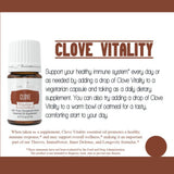 Young Living Clove Vitality: gota de aceite para añadir aroma y sabor cálido