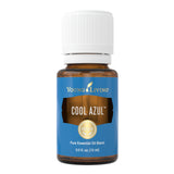 Botella de 15 ml de Young Living Cool Azul para uso en difusor.