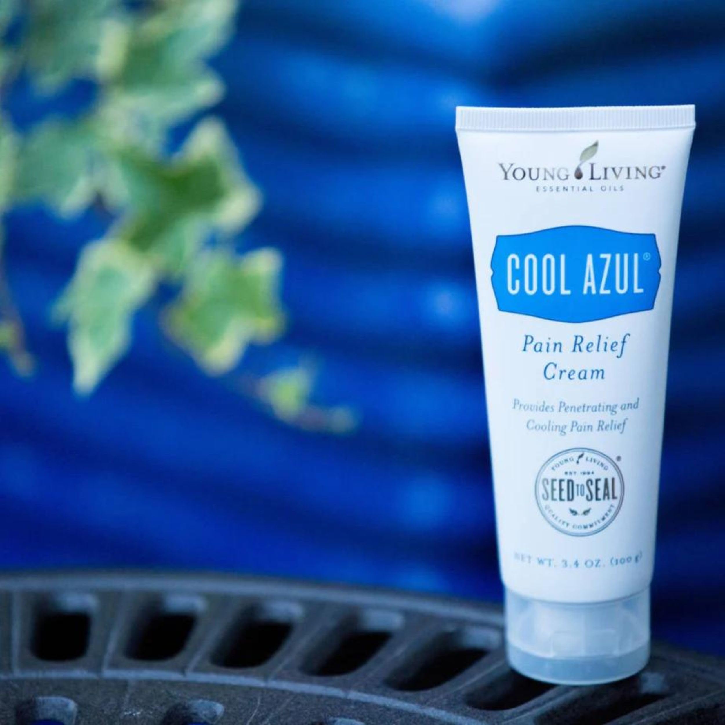 Young Living Cool Azul textura no grasa para aplicación cómoda