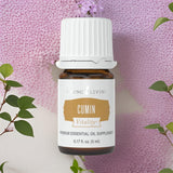 Young Living Cumin Vitality: frasco compacto para uso diario.
