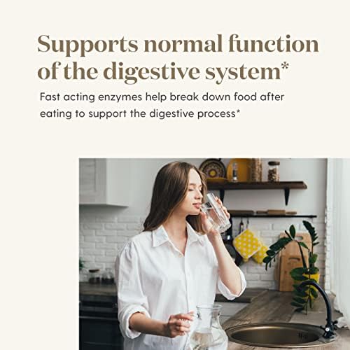 Etiqueta clara de Detoxzyme destacando fórmula sin OGM para digestión.