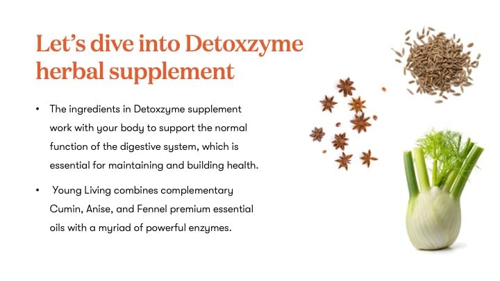 Visual de uso diario de Detoxzyme para apoyo digestivo.
