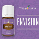 Young Living Envision aceite-lavanda: notas florales para relajación y claridad.