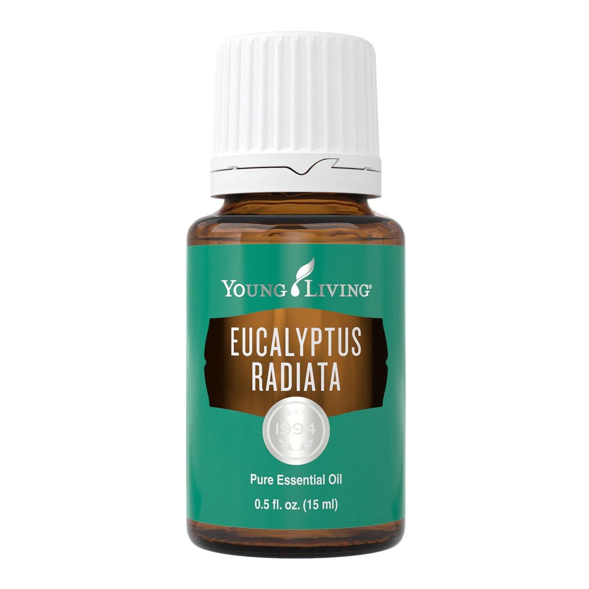 Young Living Eucalipto Radiata, botella 15 ml, aroma vigorizante para revitalizar espacios.