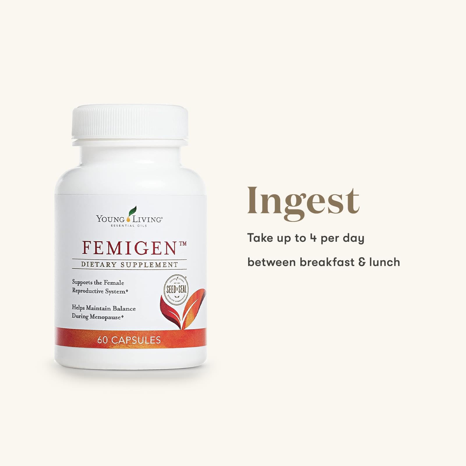 Mezcla de hierbas Young Living FemiGen para el bienestar.