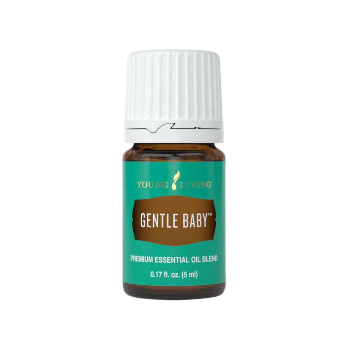 Young Living Gentle Baby, vertido de la botella para sensación suave y calmante.