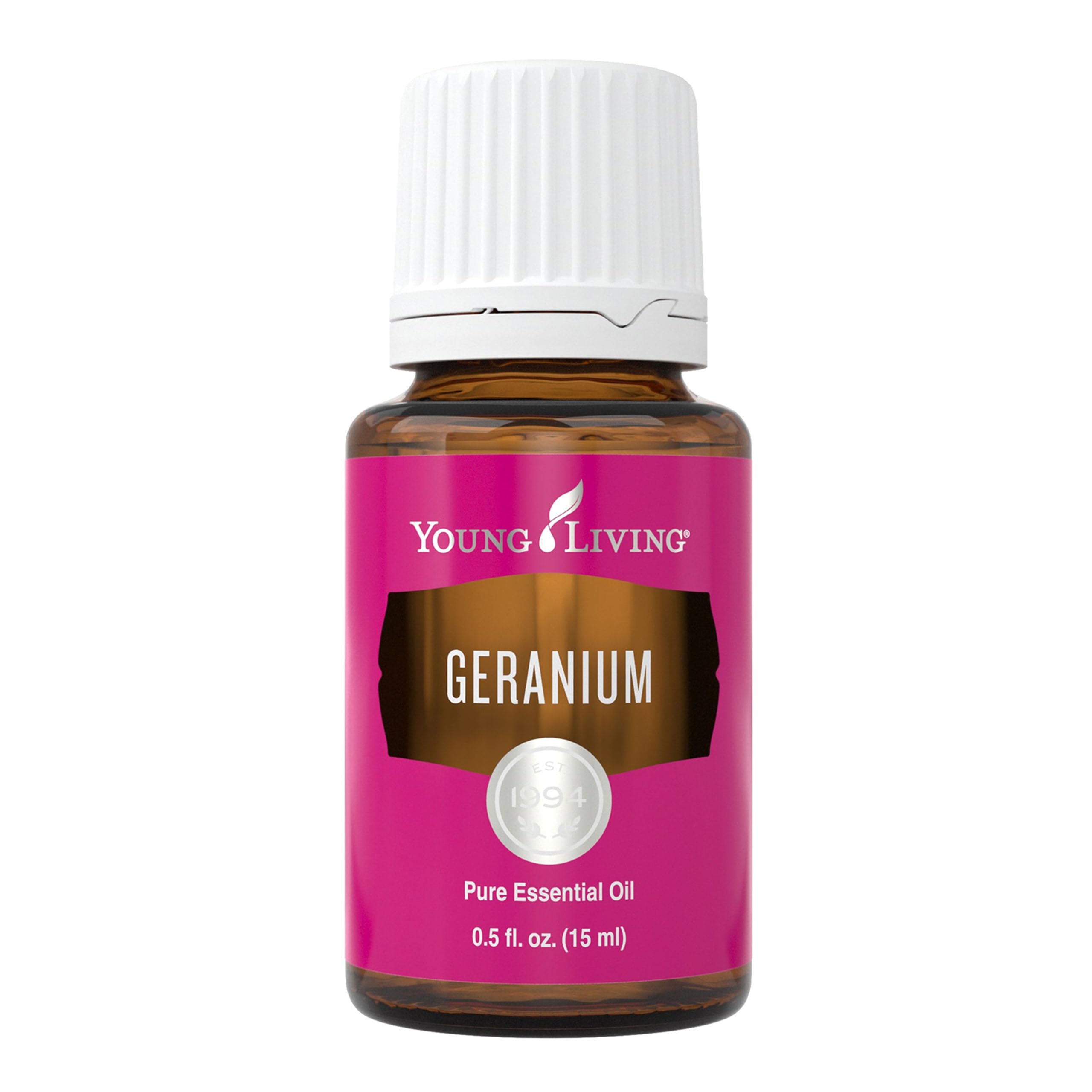 Young Living Geranio Aceite Esencial en frasco, aroma fresco para relajación diaria