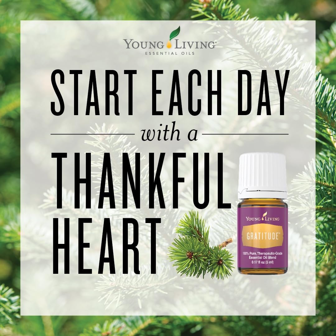 Young Living Gratitud, ritual relajante para entorno tranquilo durante la meditación.