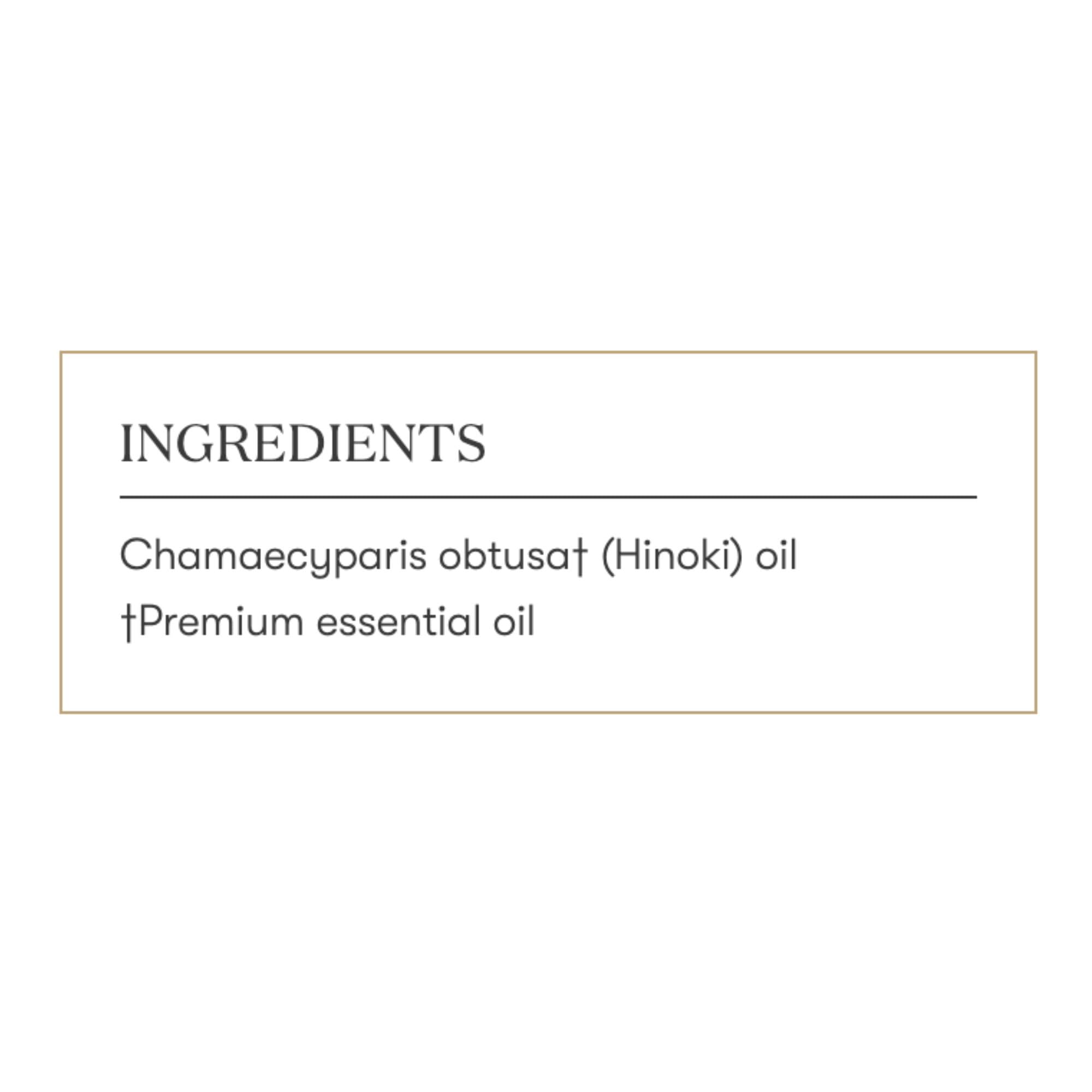 Aroma suave para el hogar con Hinoki de Young Living.