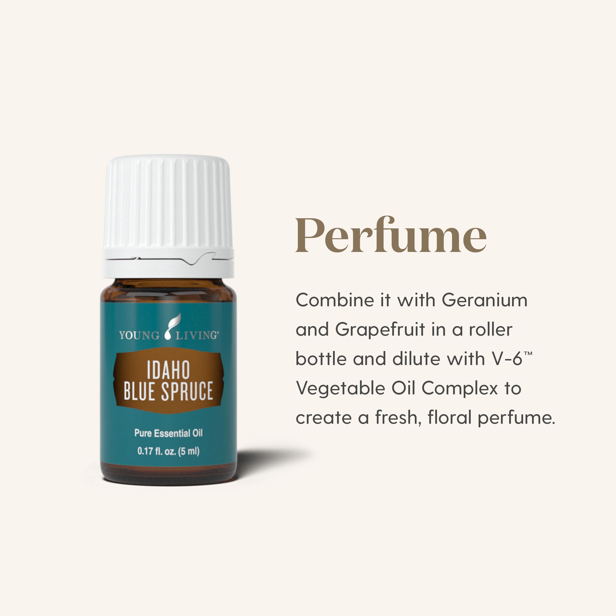 Aceite esencial Idaho Blue Spruce de Young Living en difusor para aromaterapia.