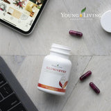 Young Living IlluminEyes cápsulas en blister resaltando formato diario.