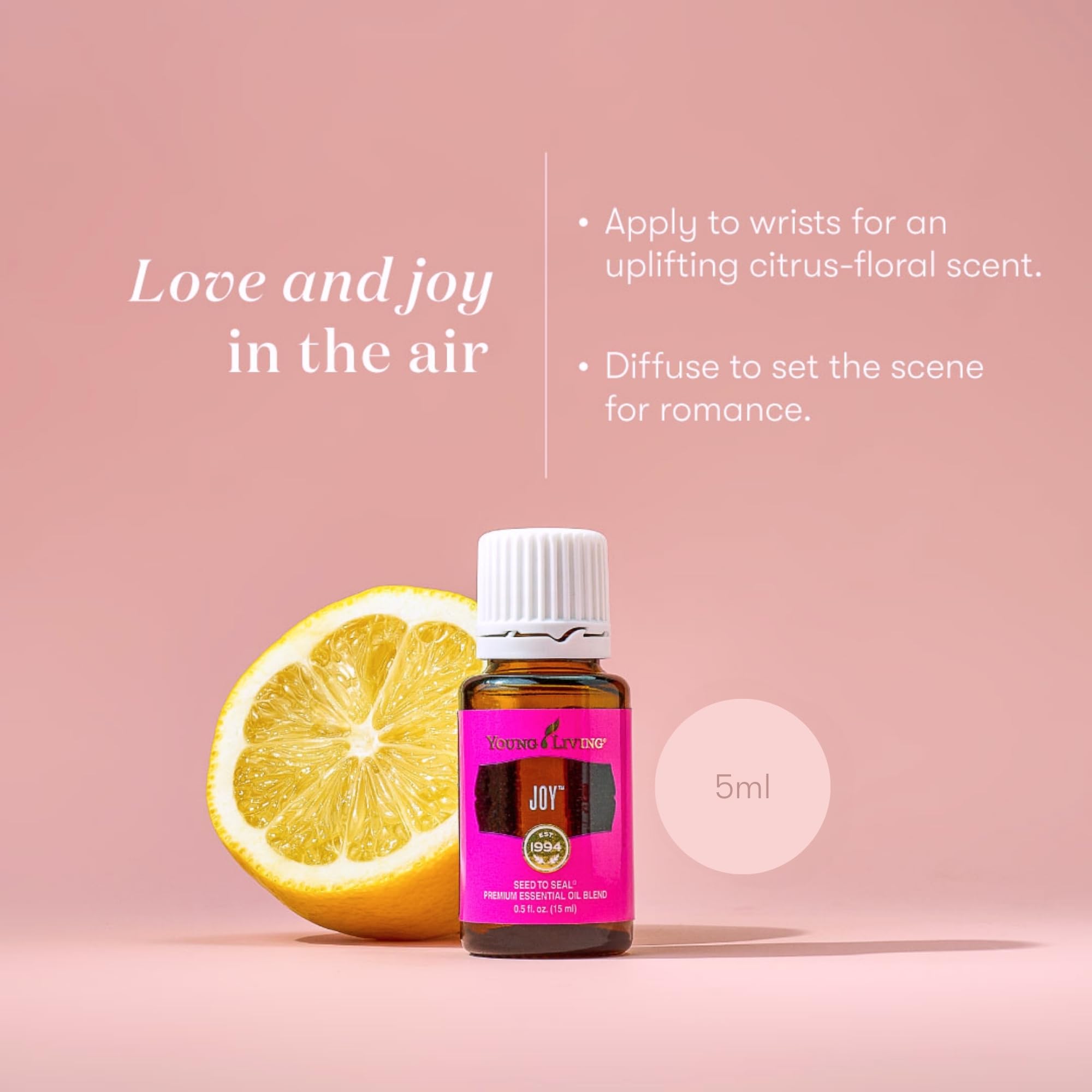 Joy de Young Living: aplicación tópica suave para bienestar emocional.