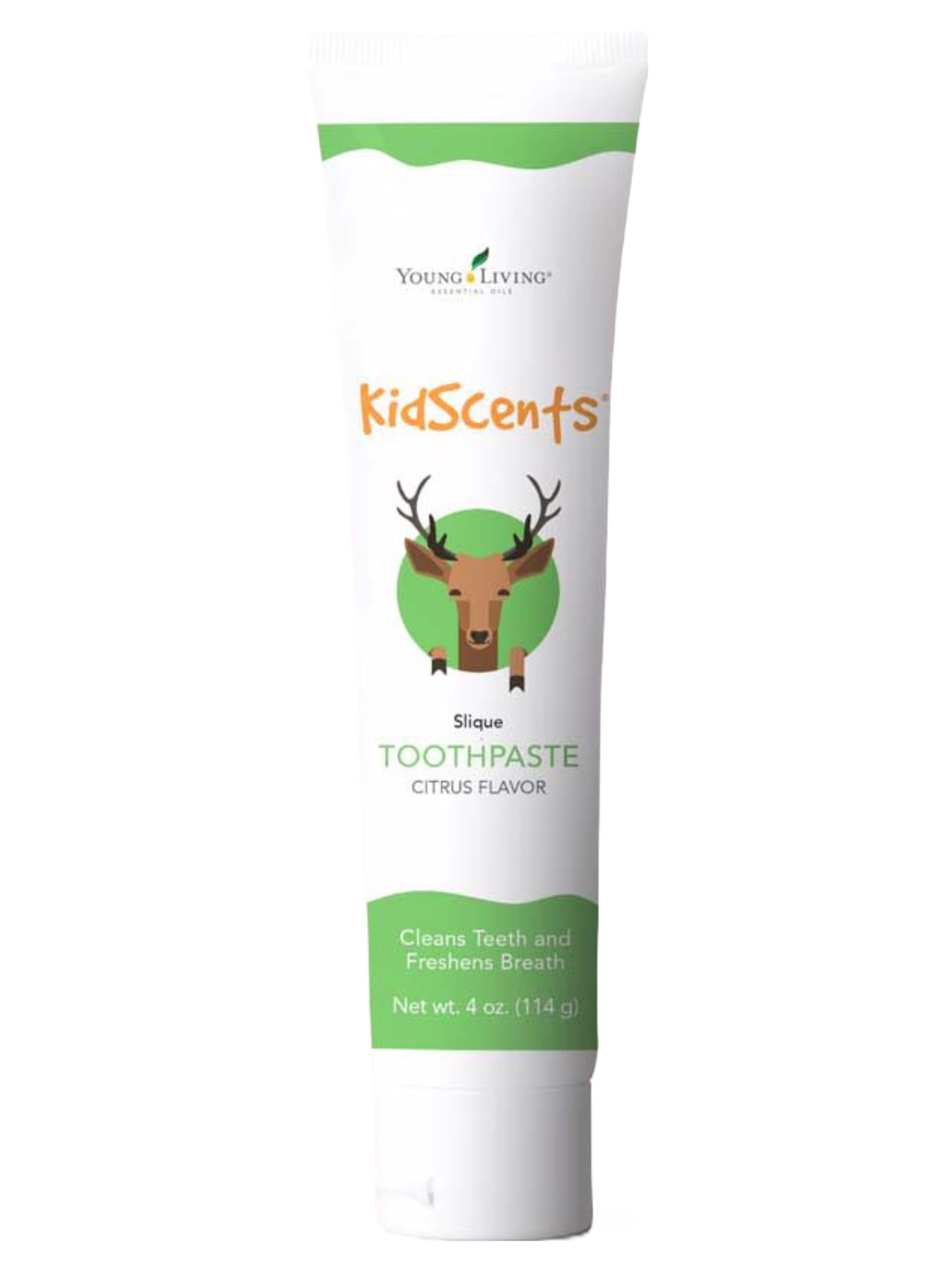 Young Living KidScents Slique, tubo de 4 oz, cuidado suave para dientes de niños.