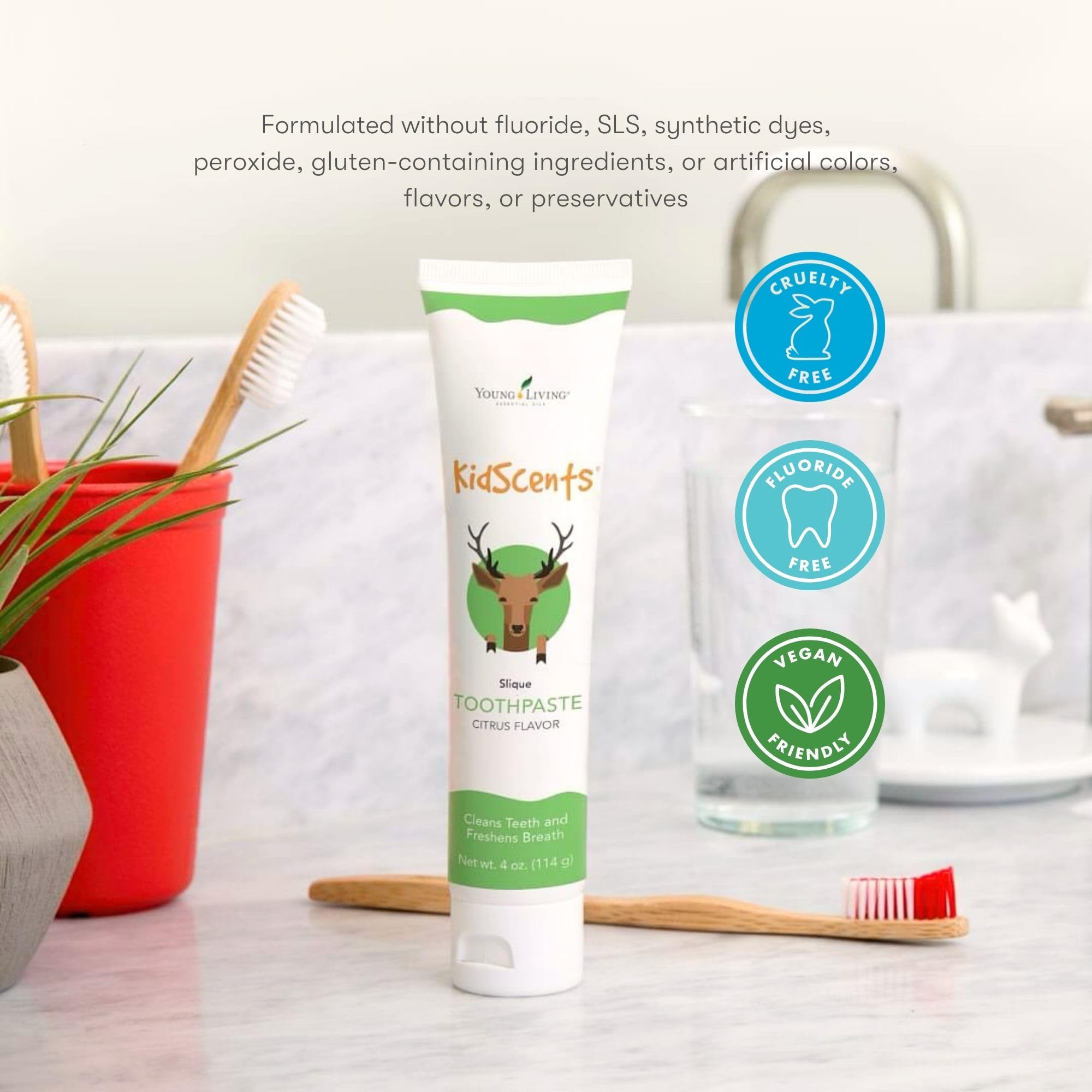 Cierre de tubo práctico de KidScents Slique para uso infantil.