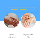 Aplicación en piel con Lavaderm Bruma Refrescante para una sensación fresca