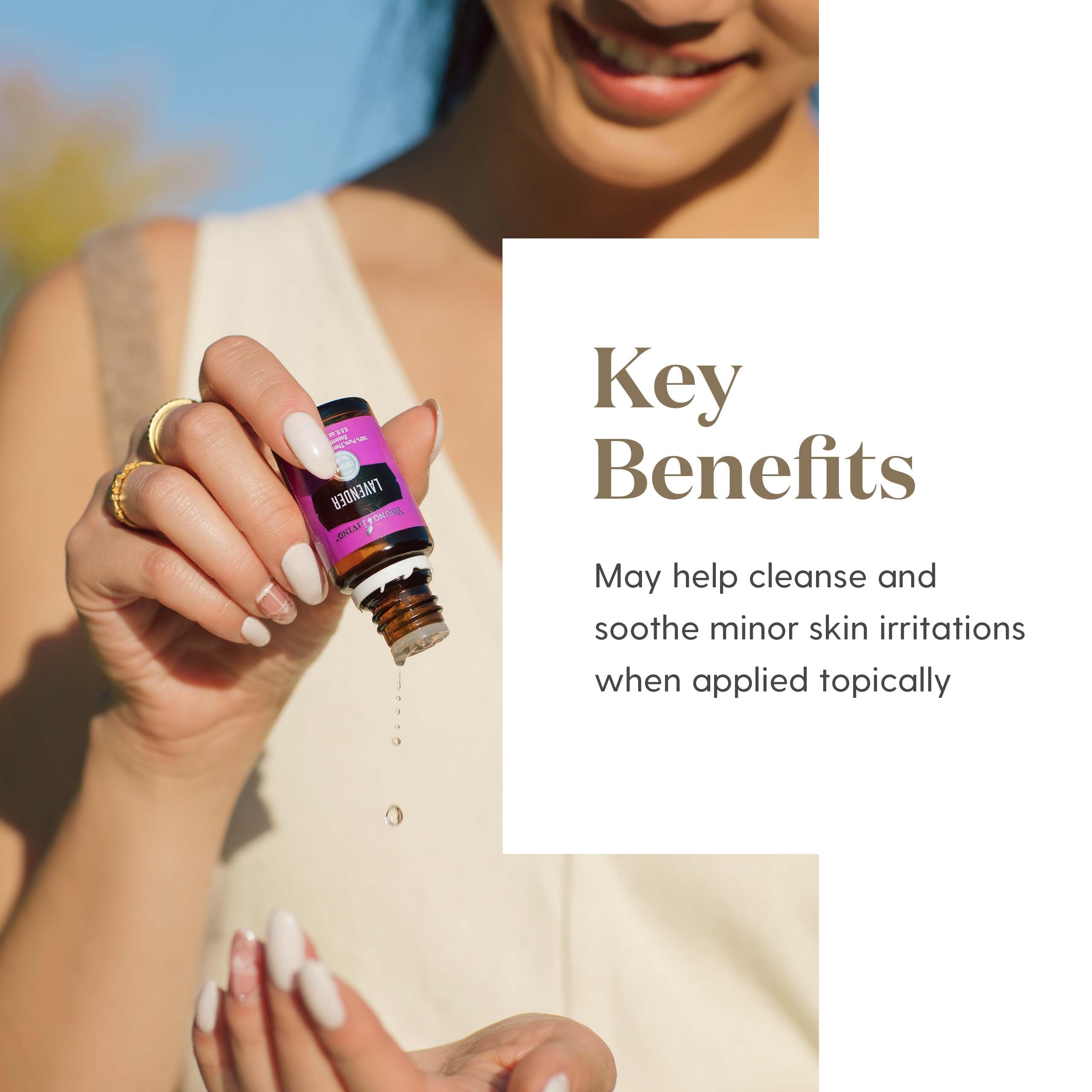 Young Living Lavanda: fragancia natural para perfumes y productos de cuidado.