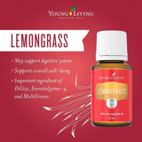 Difusor con Lemongrass de Young Living para aromaterapia relajante.