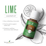 Young Living Lime: aceite para uso tópico suave con fragancia refrescante.