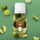 Botella de 15ml de Lime de Young Living con gotero práctico.