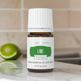 Gota de lima de Young Living Lime Vitality para marinadas.