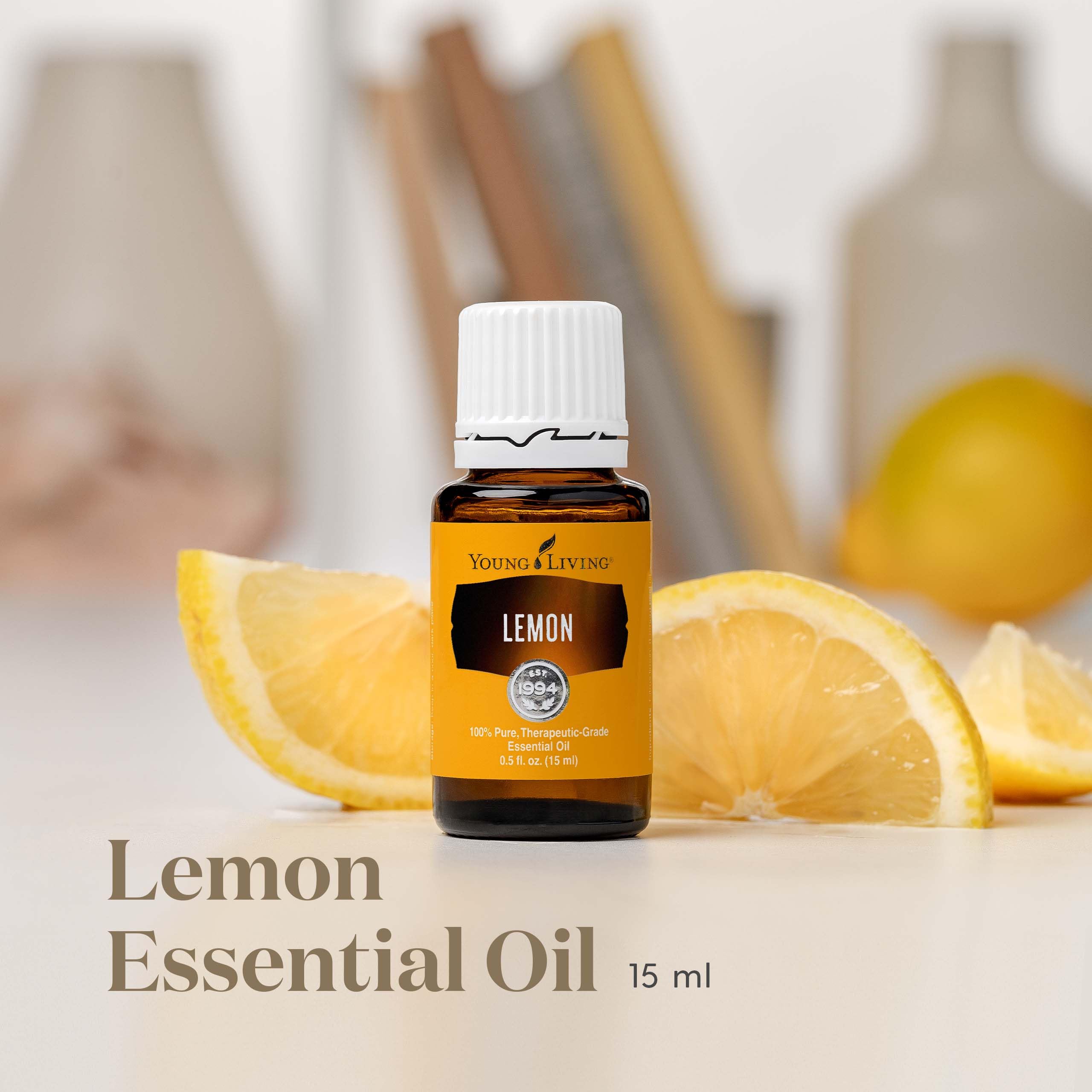 Young Living Limón: aroma cítrico para cuidado de la piel.