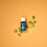 Young Living Mejorana difusor en uso, aroma herbal suave para tranquilidad