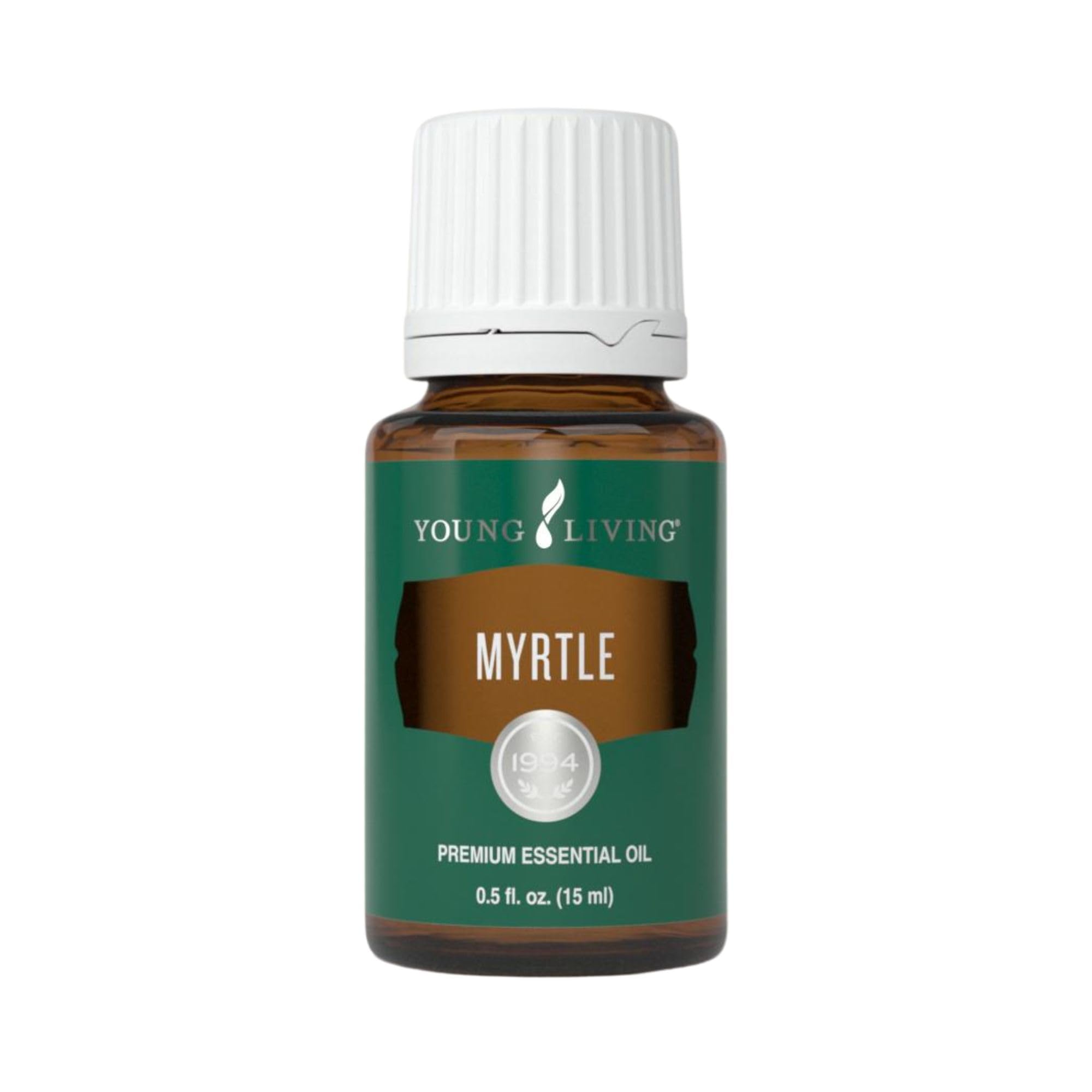 Young Living Myrtle Aceite Esencial: botella de 15ml para aromaterapia suave y cuidado de la piel.