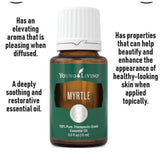 Young Living Myrtle Aroma Fresco: aroma vigorizante para empezar el día con energía.