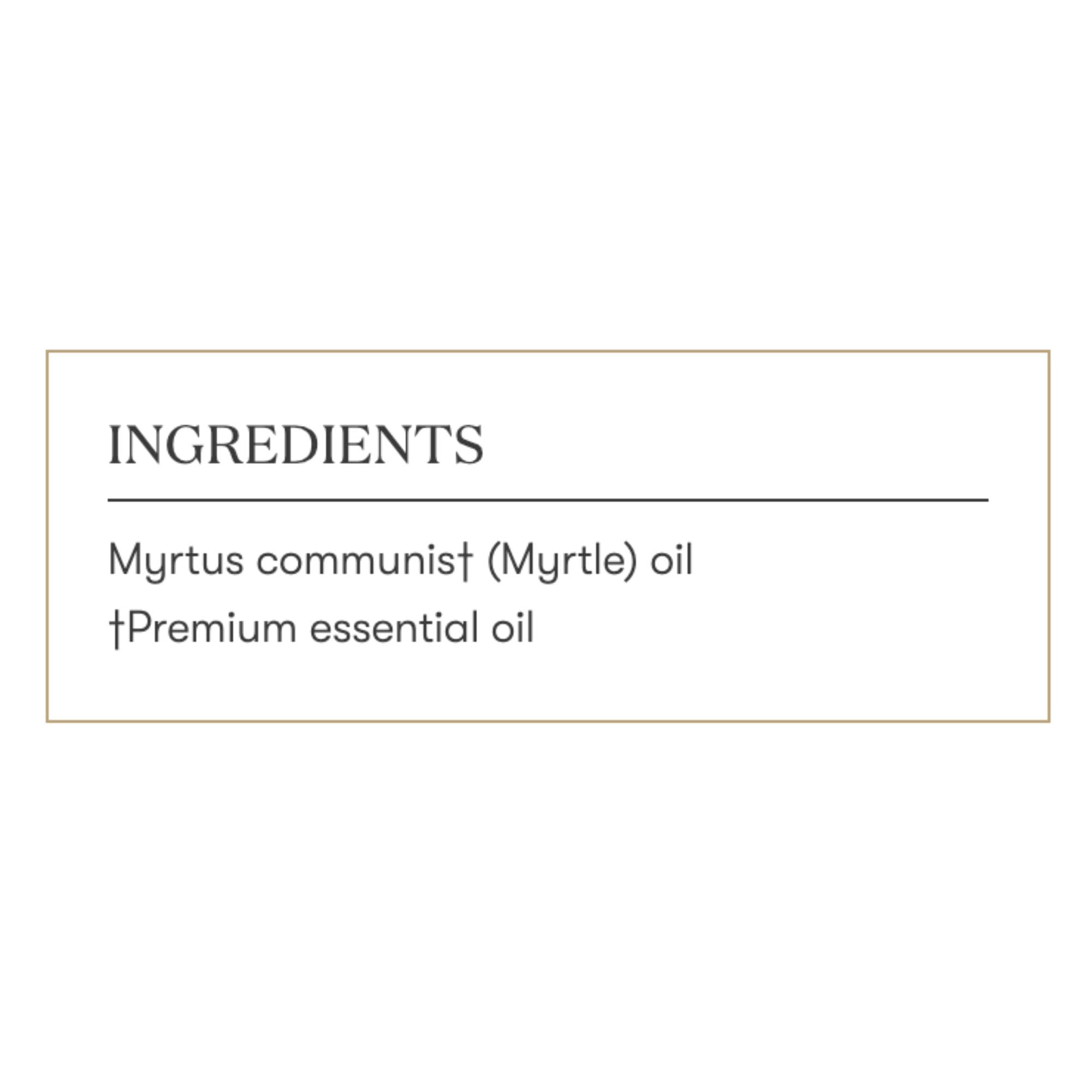 Young Living Myrtle Envase 15ml: formato práctico para uso en difusor y piel.