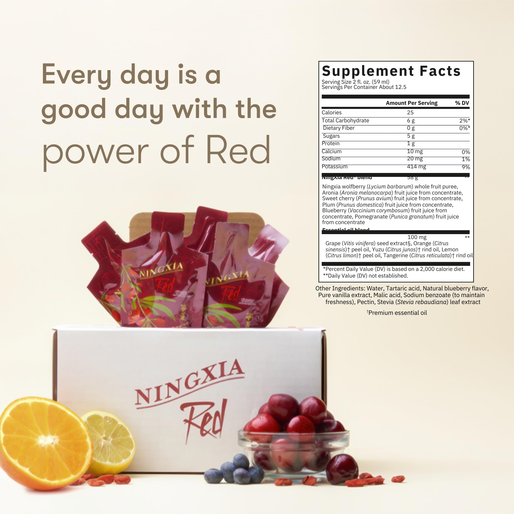 Uso diario de NingXia Red para estilo de vida activo.