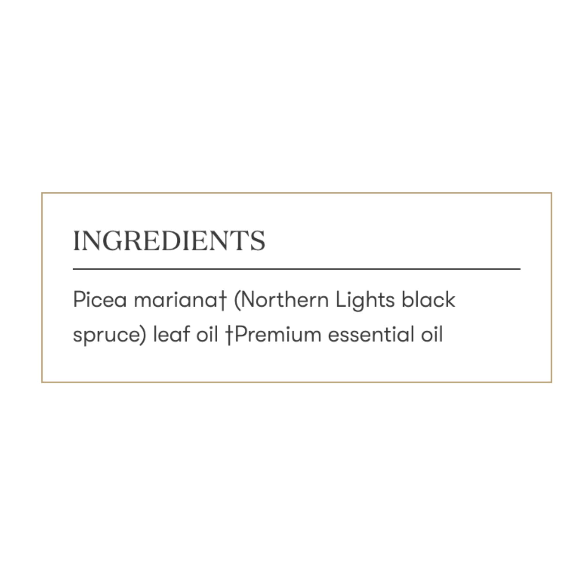 Young Living Northern Black Spruce producto natural para prácticas de bienestar en casa.