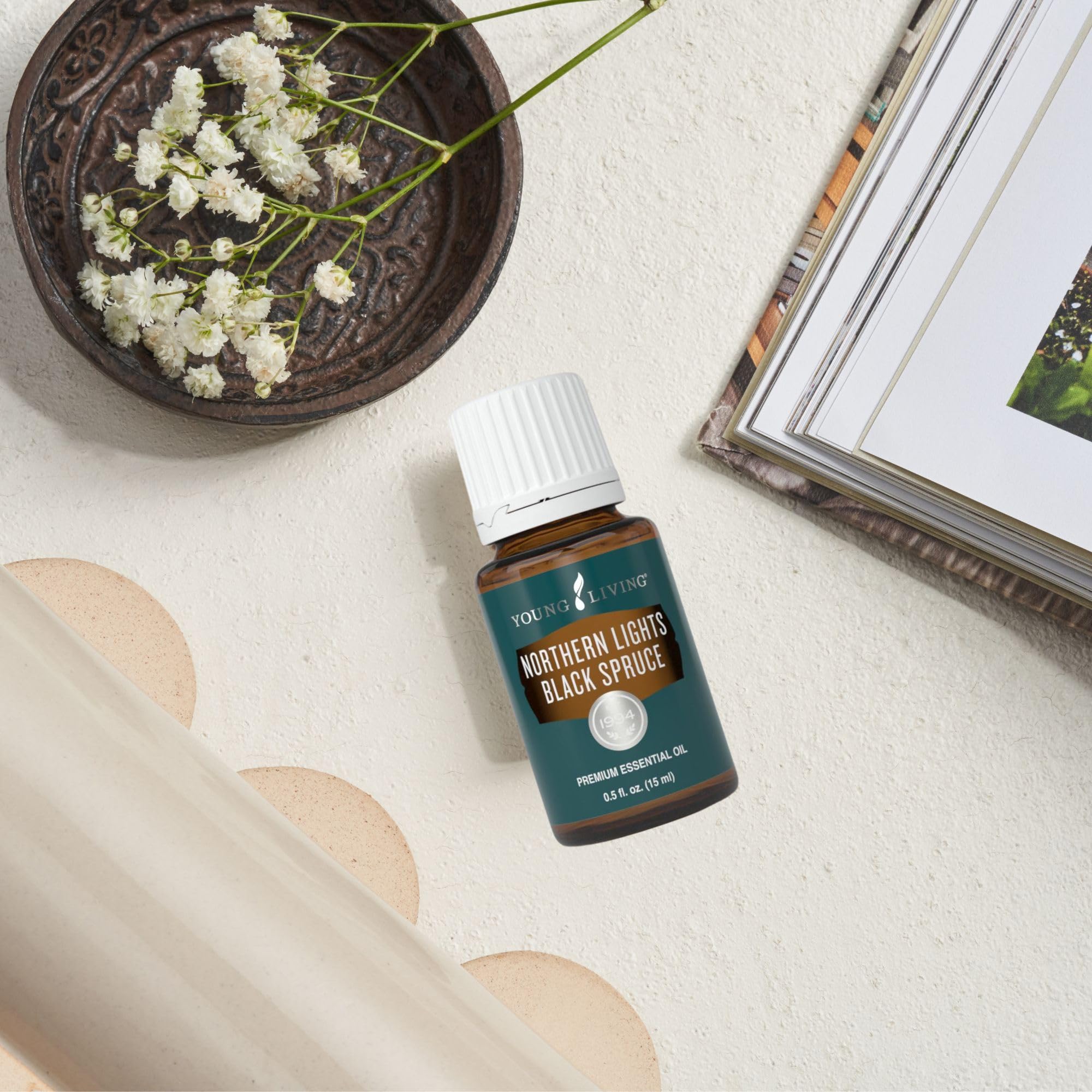 Young Living Northern Lights Black Spruce cabello nutrido y piel suave