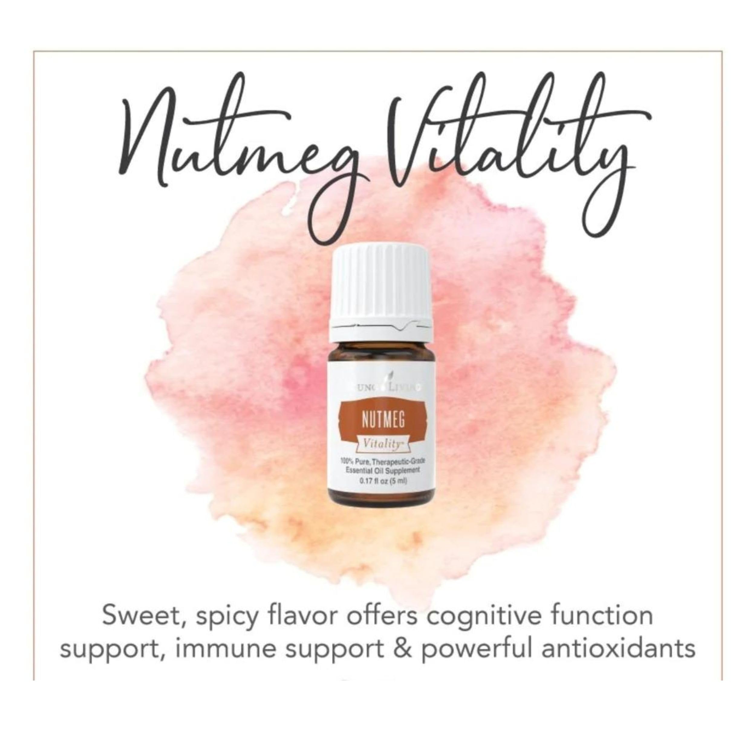 Young Living Nutmeg Vitality aporta un toque de limpieza de sabores