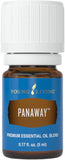 Young Living PanAway 5 ml, botella compacta para uso diario tras actividad física.