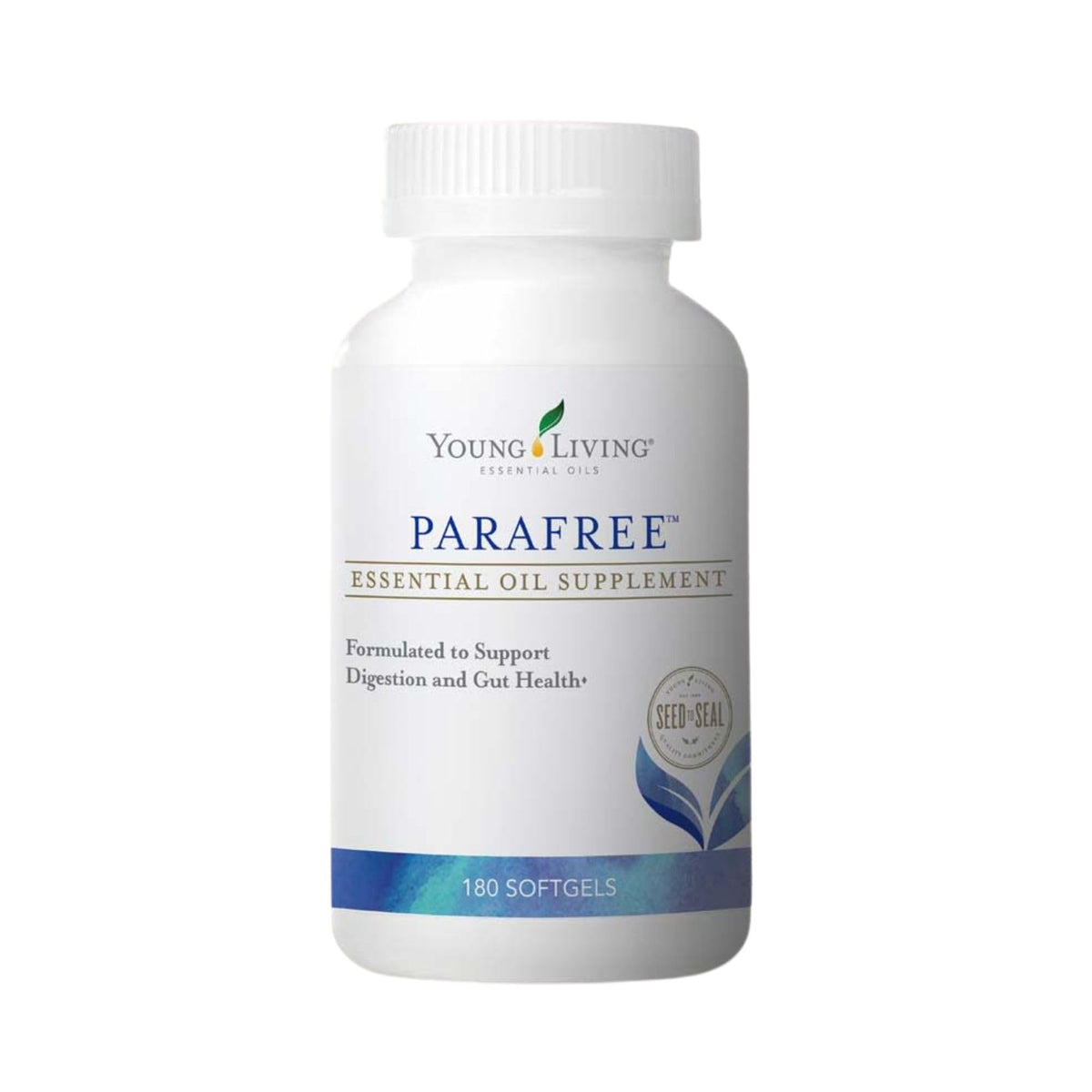 Young Living ParaFree Softgeles, botella, apoyo digestivo suave para uso diario