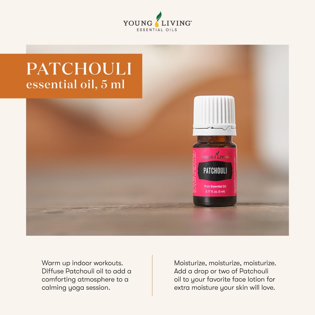 Aroma terroso de Patchouli con Young Living para atmósfera tranquila