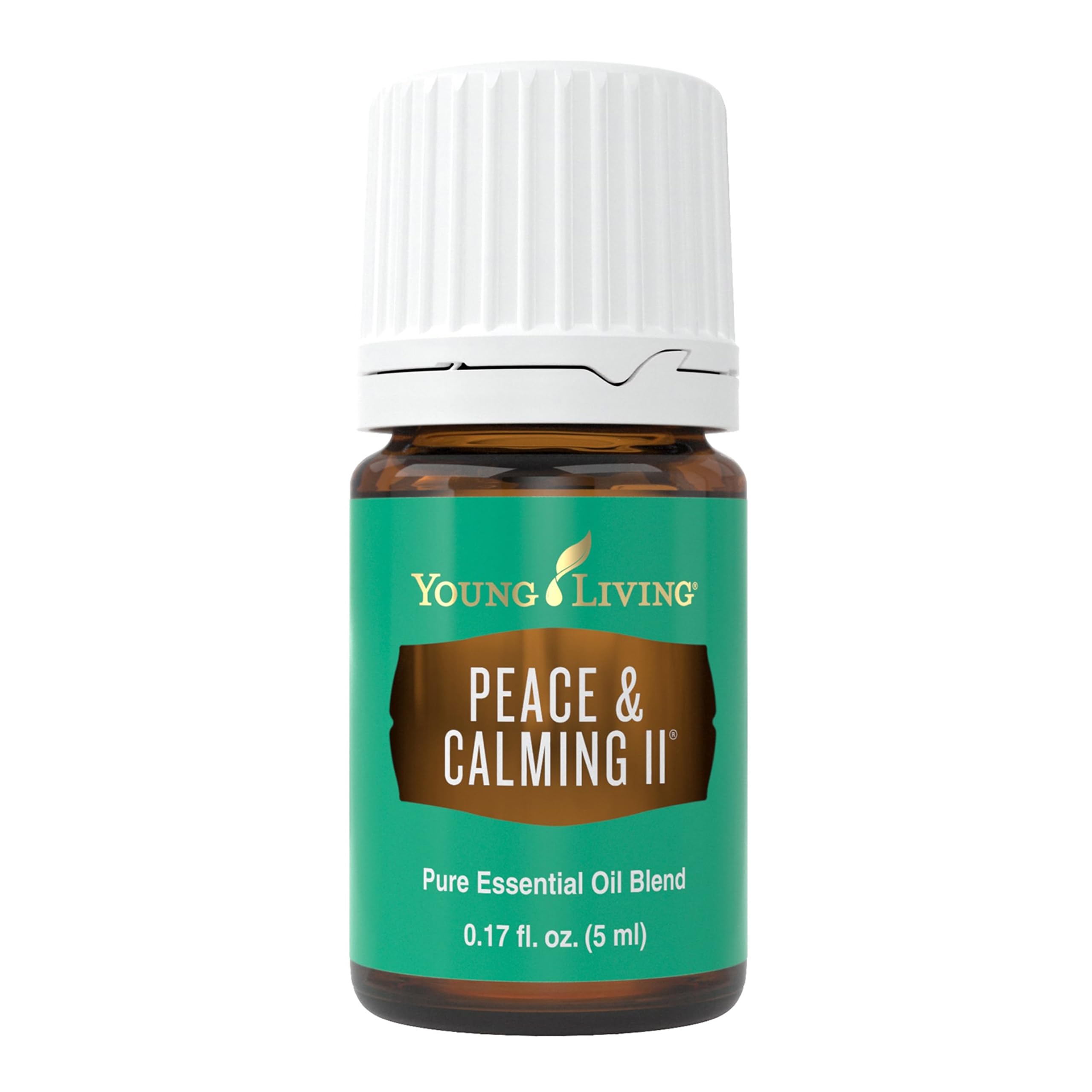 Peace & Calming II de Young Living, botella de 5 ml para relajación diaria.