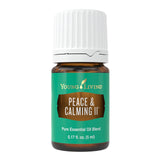 Peace & Calming II de Young Living, botella de 5 ml para relajación diaria.