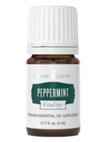 Young Living Peppermint Vitality: botella de aceite puro para aromaterapia diaria